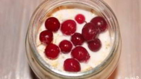 ленивая овсянка на кефире