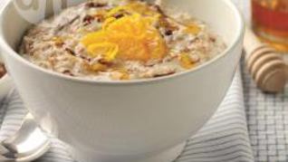 Овсяная каша с апельсином и шоколадом