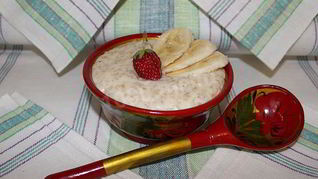 Овсяная каша с бананом