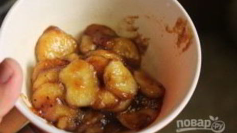 овсяная каша с карамелью и бананом