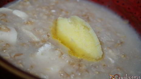 овсяная каша с курочкой и топленым сливочным маслом