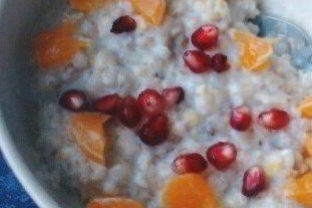 Овсяная каша с мандарином