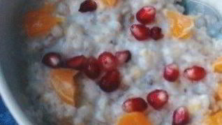 Овсяная каша с мандарином