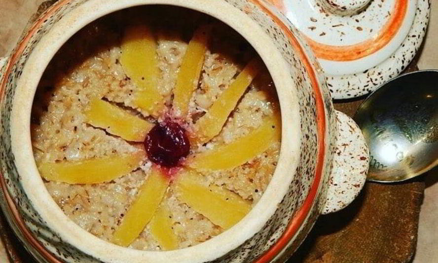 Рецепт овсяная каша с орехами и яблоками в духовке