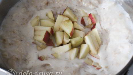овсяная каша с яблоками