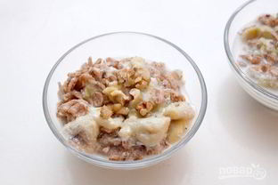 Овсянка с фруктами