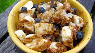 Овсянка с корицей и бананами