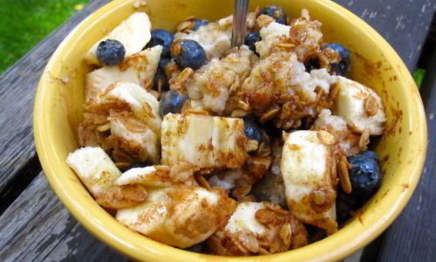 Рецепт овсянка с корицей и бананами