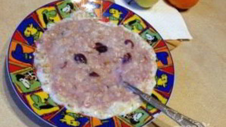 овсянка с вареньем