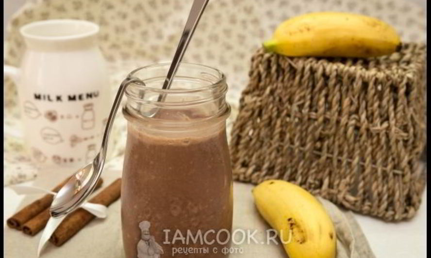Рецепт овсянка в банке с какао и бананом