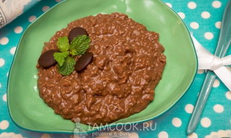 Рецепт шоколадная овсяная каша