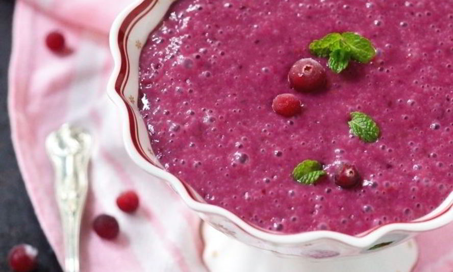 Рецепт взбитая овсяная каша с ягодами