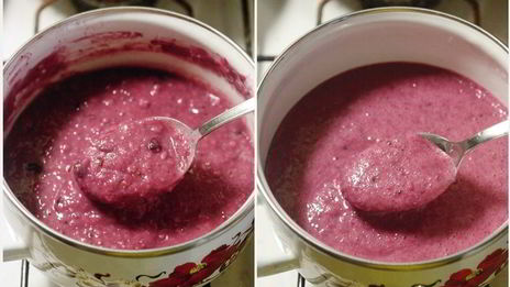 взбитая овсяная каша с ягодами