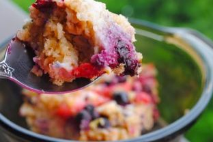 Запеченная овсянка с ягодами