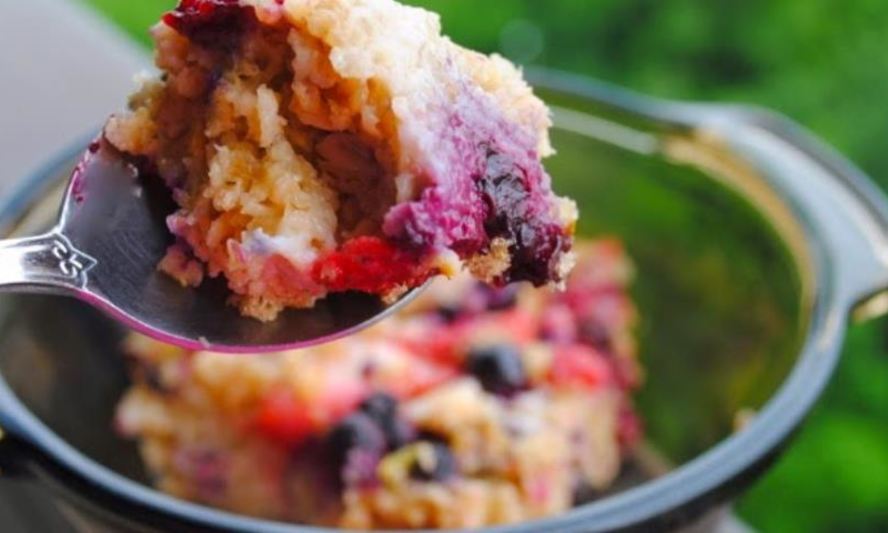 Рецепт запеченная овсянка с ягодами