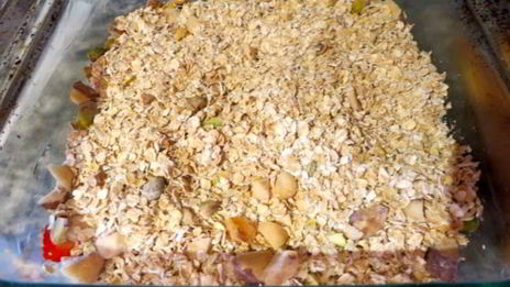 запеченная овсянка с ягодами