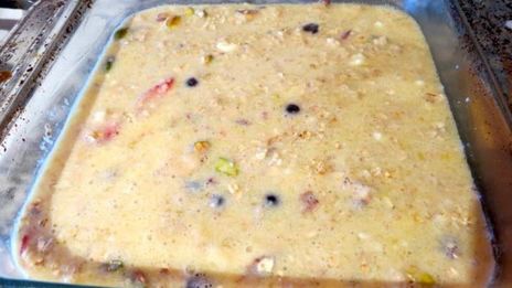 запеченная овсянка с ягодами