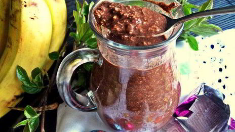 завтрак шоколадная овсянка