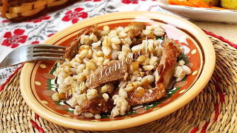 перловая каша с мясом