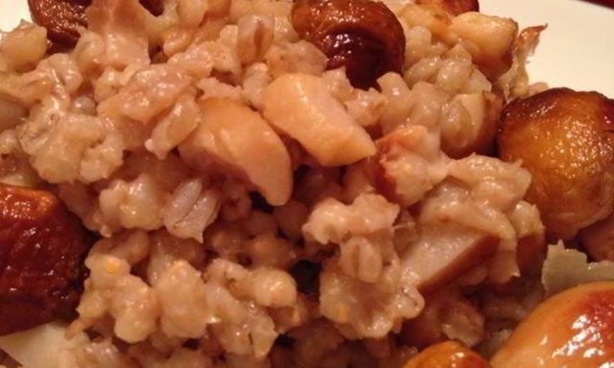 Рецепт перловка с белыми грибами