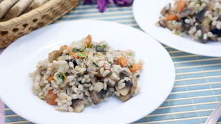 Перловка с грибами