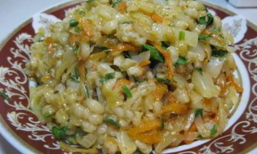 Рецепт перловка с квашеной капустой