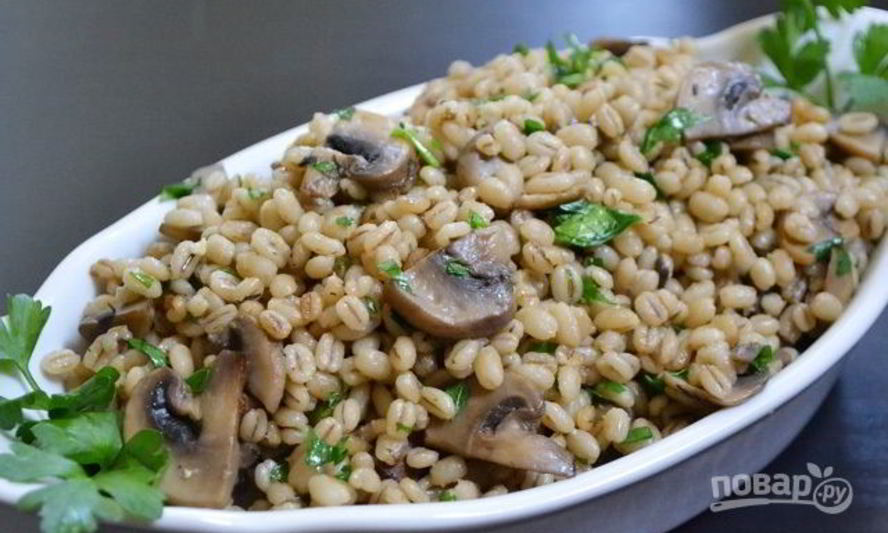 Рецепт перловка с шампиньонами
