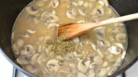 перловка с шампиньонами