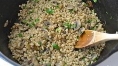 перловка с шампиньонами