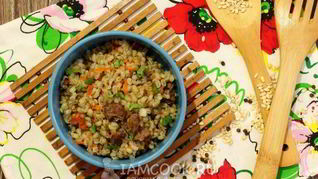 Перловка с тушенкой в мультиварке