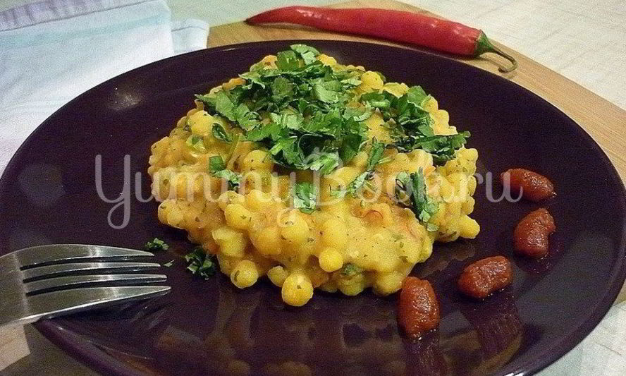 Рецепт пряная гороховая каша с шафраном