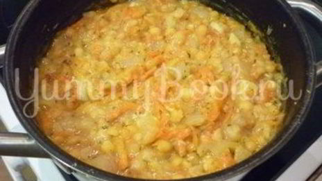 пряная гороховая каша с шафраном