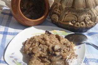 Пшеничная каша с грибами Вкуснотеево