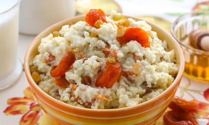 Рецепт постная пшенная каша с сухофруктами