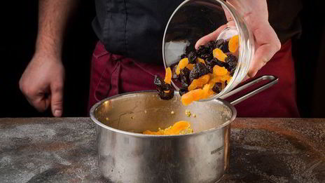 пшенная каша с сухофруктами