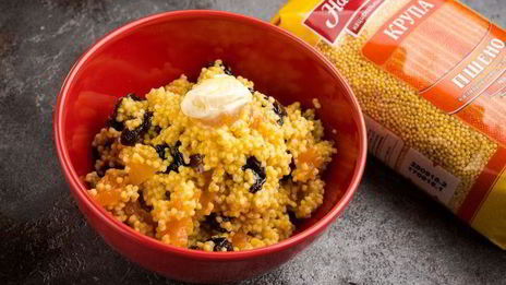 пшенная каша с сухофруктами