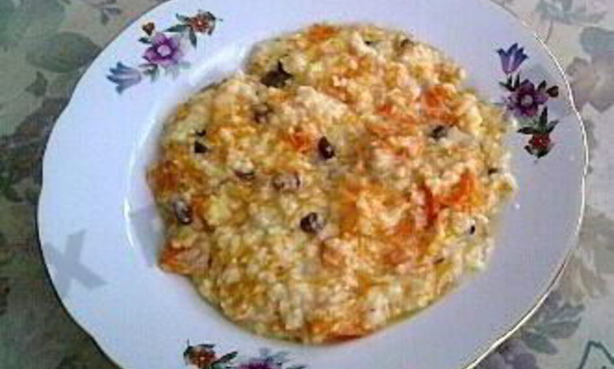 Рецепт пшенная каша с тыквой и изюмом