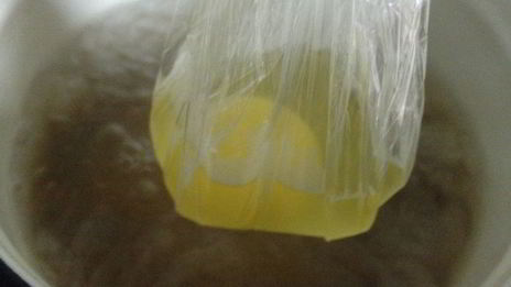 пшенная каша с яйцом-пашот