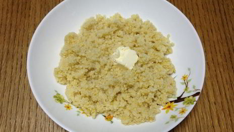 пшенная каша с яйцом-пашот