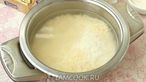 рисово-пшенная каша на молоке