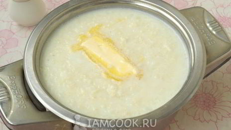 рисово-пшенная каша на молоке