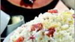 Молочная рисовая каша с тыквой