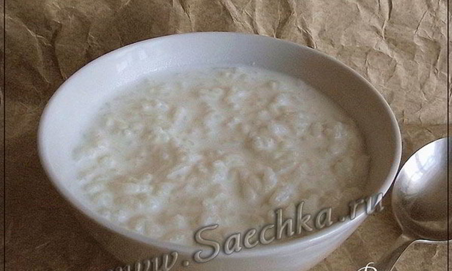 Рецепт молочная рисовая каша