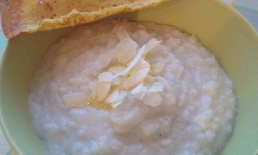 Рецепт рисовая каша с кокосом