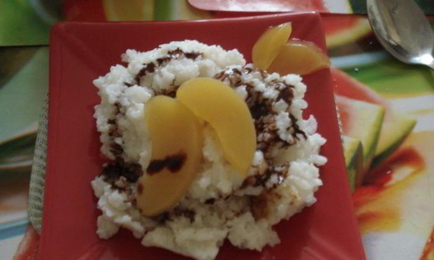 Рецепт рисовая каша с персиком