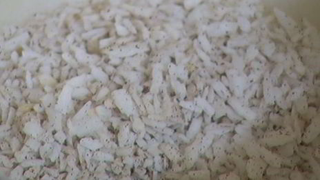 рисовая каша с шоколадом и кокосовой карамелью