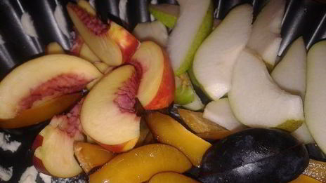 рисовая каша с запеченными фруктами