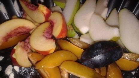 рисовая каша с запеченными фруктами