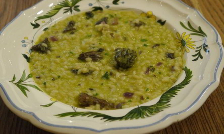 Рецепт рисовая каша со сморчками и зеленым горошком