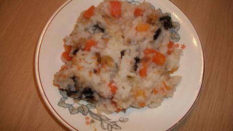 сладкая рисовая каша с тыквой